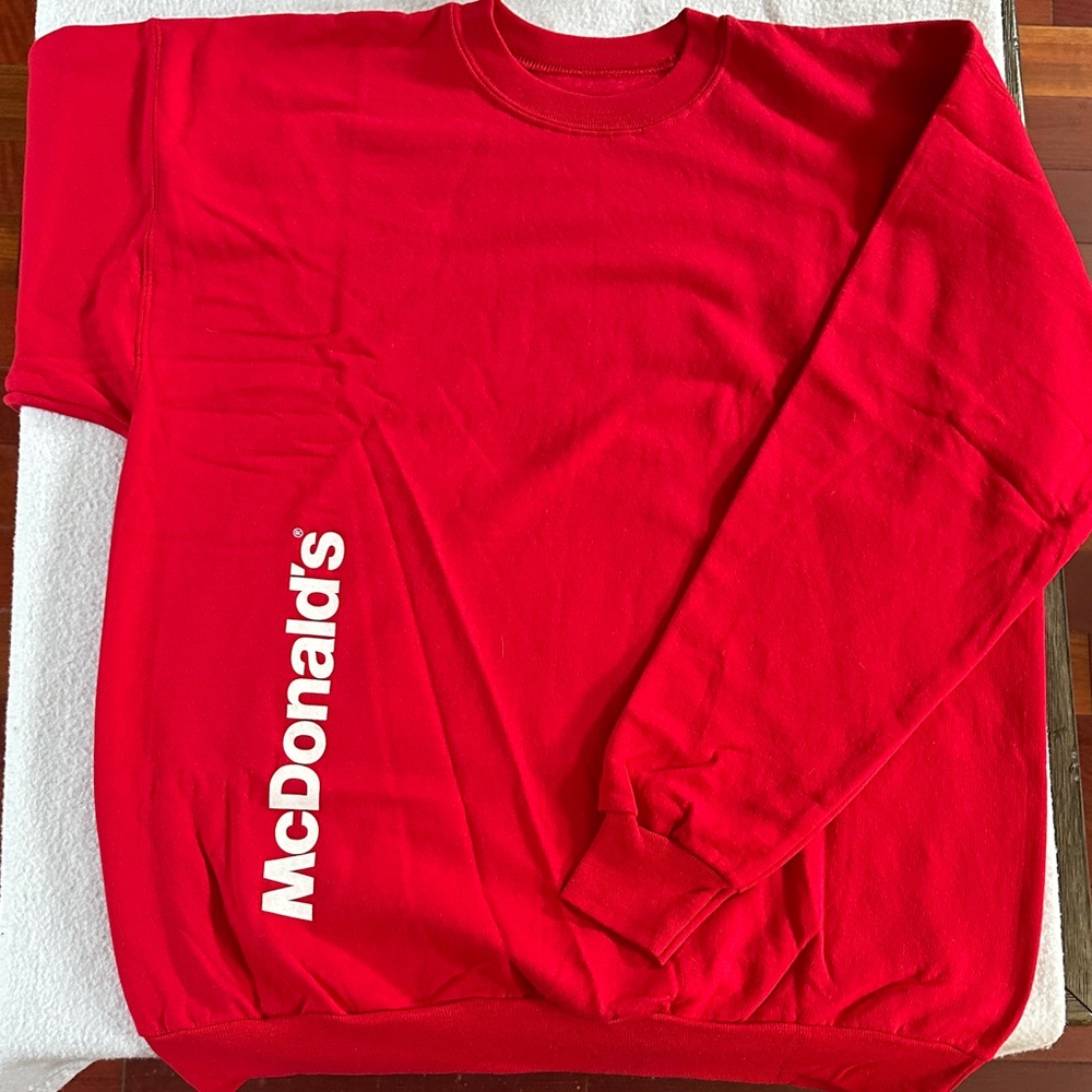 McDonald's Vibrant Red Sweatshirt